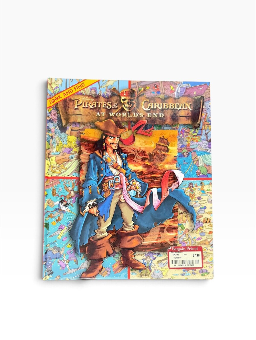 Vintage 2007 Disney Pirates of the Caribbean At World’s End Look and Find Book